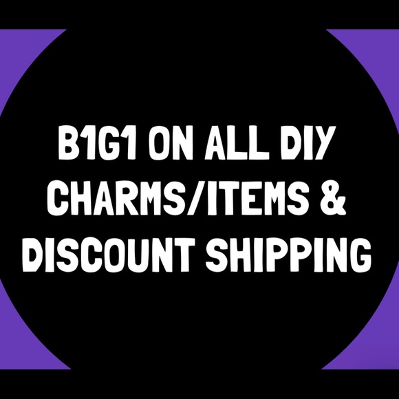 NEW•Silver & Purple enamel Daisy DIY dangle charm - Picture 5 of 5